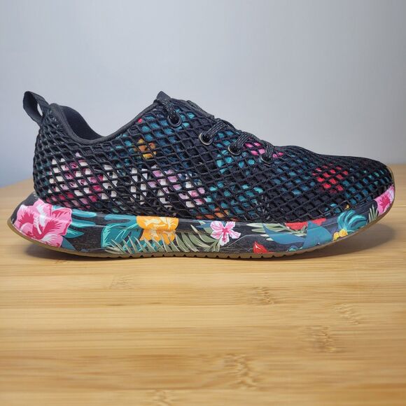 Nobull Floral Mesh Runner Midnight Tropical Men's 7.5 Womens 9 Trainers Sneakers - Picture 5 of 10